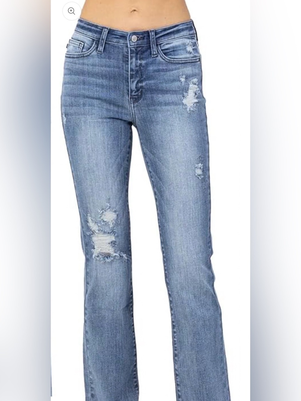 Judy blue Women's Light Blue Distressed bootcut Jeans size 9/29